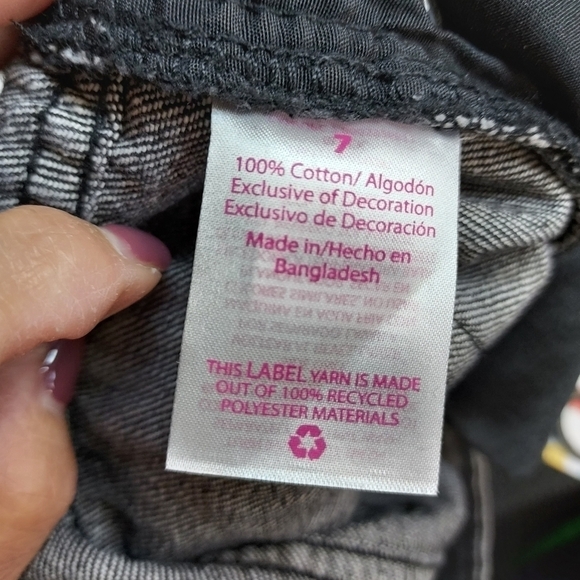 No Boundaries NWT 7 JR black jeans patches - Picture 4 of 12